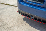 Maxton Design Spoiler zadního nárazníku Subaru WRX STI V.2 - texturovaný plast + červená