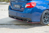 Maxton Design Spoiler zadního nárazníku Subaru WRX STI V.2 - černý lesklý lak + červená