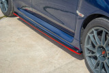 Maxton Design Prahové lišty Subaru WRX STI V.2 - texturovaný plast + červená