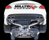Klapkový koncový tlumič výfuku Mercedes C63 & C63 S W205 Sedan 4.0 V8 Milltek Sport