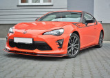 Maxton Design Spoiler předního nárazníku Toyota GT86 Facelift V.4 - černý lesklý lak + červená