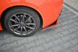 Maxton Design Boční lišty zadního nárazníku Toyota GT86 Facelift V.2 - černý lesklý lak + červená