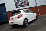 Catback výfuk Peugeot 208 GTI Milltek Sport - s rezonátorem / černé koncovky