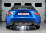 Secondary catback výfuk Subaru BRZ / Toyota GT86 Milltek Sport - s rezonátorem / titanově modré koncovky