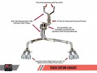 AWE Tuning Exhaust suit Výfukový systém pro AUDI S7 C7 4,0T 4.0 TFSI - Track Edition / Černé koncovky