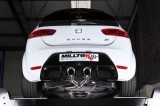 Catback výfuk SEAT Leon Cupra R 2,0 TFSI 195kW K04 Milltek Sport - Race verze / leštěné koncovky