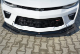 Maxton Design Hybridní spoiler předního nárazníku Chevrolet Camaro SS Mk6 - černý lesklý lak