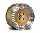 Stuttgart Wheels ST4 15x8 ET25 4x100 alu kola - zlaté s leštěným límcem
