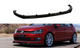 Maxton Design Spoiler předního nárazníku VW Golf VII R-Line - černý lesklý lak