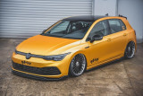 Maxton Design Spoiler předního nárazníku VW Golf VIII V.2 - texturovaný plast