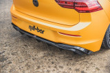 Maxton Design Spoiler zadního nárazníku VW Golf VIII - černý lesklý lak