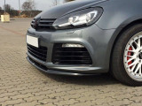 Maxton Design Spoiler předního nárazníku VW Golf VI R V.2 - černý lesklý lak