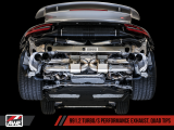 AWE Tuning Sportovní výfukový systém pro Porsche 911 991.2 Turbo & Turbo S 3.8T - RSR Černé koncovky