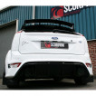 Catback výfuk Ford Focus RS Mk2 Scorpion Exhaust - Bez rezonátoru / leštěné koncovky