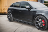 Maxton Design Prahové lišty Audi RS3 8V Sportback Facelift V.2 - černý lesklý lak
