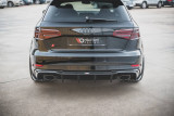 Maxton Design Boční lišty zadního nárazníku Audi RS3 8V Sportback Facelift V.2 - texturovaný plast