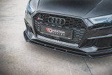 Maxton Design Spoiler předního nárazníku Audi RS3 8V Facelift V.4 - černý lesklý lak