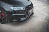 Maxton Design Spoiler předního nárazníku Audi RS3 8V Facelift V.4 - černý lesklý lak