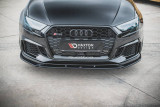 Maxton Design Spoiler předního nárazníku Audi RS3 8V Facelift V.4 - černý lesklý lak