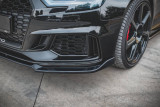 Maxton Design Spoiler předního nárazníku Audi RS3 8V Facelift V.3 - černý lesklý lak