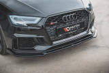 Maxton Design Spoiler předního nárazníku Audi RS3 8V Facelift V.3 - černý lesklý lak