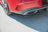 Maxton Design Boční lišty zadního nárazníku Mercedes CLA Shooting Brake (X118) AMG-Line - černý lesklý lak