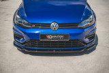 Maxton Design Spoiler předního nárazníku VW Golf R Mk7 Facelift V.9 - černý lesklý lak
