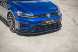 Maxton Design Spoiler předního nárazníku VW Golf R Mk7 Facelift V.9 - černý lesklý lak