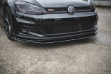 Maxton Design Spoiler předního nárazníku Racing VW Golf Mk7 GTI TCR - černá