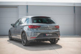 Maxton Design Boční lišty zadního nárazníku Seat Leon Mk3 FR Facelift - texturovaný plast