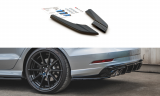 Maxton Design Boční lišty zadního nárazníku Audi S3 8V Sedan Facelift V.2 - černý lesklý lak