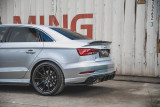 Maxton Design Boční lišty zadního nárazníku Audi S3 8V Sedan Facelift V.2 - karbon