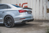 Maxton Design Spoiler zadního nárazníku Audi S3 8V Sedan Facelift - texturovaný plast