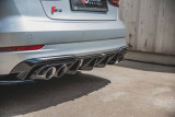 Maxton Design Spoiler zadního nárazníku Audi S3 8V Sedan Facelift - černý lesklý lak