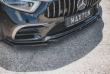 Maxton Design Spoiler předního nárazníku Mercedes CLS (C257) AMG-Line V.1 - černý lesklý lak