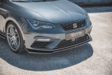 Maxton Design Spoiler předního nárazníku Seat Leon (5F) Cupra Facelift V.7 - texturovaný plast