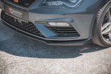 Maxton Design Spoiler předního nárazníku Seat Leon (5F) Cupra Facelift V.7 - černý lesklý lak