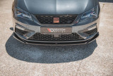 Maxton Design Spoiler předního nárazníku Seat Leon (5F) Cupra Facelift V.5 - černý lesklý lak