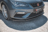 Maxton Design Spoiler předního nárazníku Seat Leon (5F) Cupra Facelift V.5 - černý lesklý lak