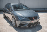 Maxton Design Spoiler předního nárazníku Seat Leon (5F) Cupra Facelift V.4 - černý lesklý lak