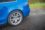 Maxton Design Boční lišty zadního nárazníku Audi S4 (B8) Sedan - texturovaný plast