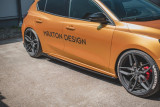 Maxton Design Prahové lišty Ford Focus ST Mk4 V.4 - černý lesklý lak