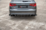 Maxton Design Zesílené boční lišty zadního nárazníku Racing s křidélky Audi RS3 (8V) Sportback - matná černá