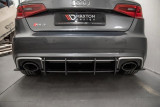 Maxton Design Zesílený zadní difuzor Racing Audi RS3 (8V) Sportback V.1 - červeno-černá