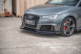Maxton Design Zesílený spoiler předního nárazníku Racing s křidélky Audi RS3 (8V) Sportback - matná červeno-černá