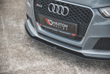 Maxton Design Zesílený Spoiler předního nárazníku Racing Audi RS3 (8V) Sportback - černá