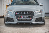Maxton Design Zesílený Spoiler předního nárazníku Racing Audi RS3 (8V) Sportback - červeno-černá