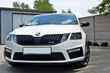Maxton Design Spoiler předního nárazníku Škoda Octavia III RS V.1 - texturovaný plast