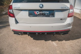 Maxton Design Spoiler zadního nárazníku Škoda Octavia III RS Liftback/Combi V.1 - černý lesklý lak