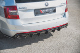 Maxton Design Spoiler zadního nárazníku Škoda Octavia III RS 2.0 TSI Liftback/Combi V.2 - texturovaný plast